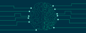 cérebro humano conectado a redes neurais artificiais